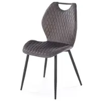 Halmar 4-tuolin kompletti K569, harmaa/musta