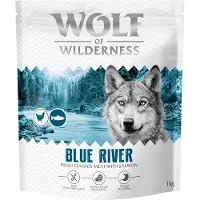 Wolf of Wilderness 4x1kg Adult Blue River lohi viljaton koiranruoka