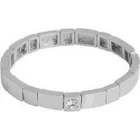 Sno of sweden Brick Elastic One Crystal Brace Silver Clear Onesiz
