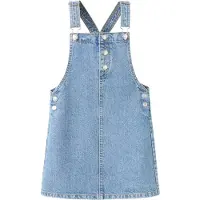 Mango Short Denim Pinafore - Blue - 146
