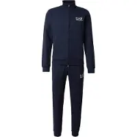 EA7 for man. 7M001318_AF13512 Visibility navy blue tracksuit (M), Black, Casual, Cotton, Long sleeve