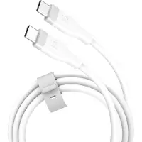 J5CREATE JUCX17W-N USB-C -kaapeli, 60 W, valkoinen