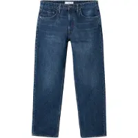 Mango Moby Straight-Fit Dark-Wash Jeans - Blue - 42