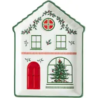 Spode - Christmas Village Tarjoiluastia 18 cm Vihreä