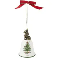 Spode - Christmas Tree Joulukuusenkoriste kello 10,2x6,6 cm