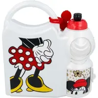 Minnie Mouse - Lounaslaatikko ja vesipullo 400 ml setti