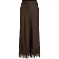 Vila Viellette Hw Ankle Lace Skirt - Noos - Brown - 34