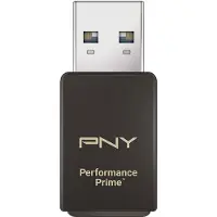 PNY Performance Prime, MicroSDXC, Musta, USB 3.2 Gen 1 (3.1 Gen 1) Type-A, 1 kpl, Kupla, Windows 10, Windows 11, Windows 7, Windows 8 (P-CRUAUSDDG3CPPR-GE)