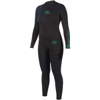 Ocean & Earth Surf School 3 Mm Naisten Pitkähihainen Neopreenipuku Jossa Vetoketju Selässä