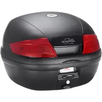 Kappa Moto monolock takalaukku 35l, musta punaisilla heijastimilla