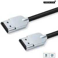 Microconnect Superslim HDMI 2.0 -kaapeli jossa Ethernet, 4K, 2 m, musta