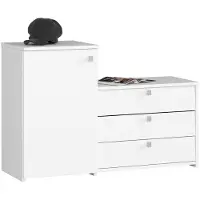 Makita Kenkäkaappi S16, 33x98,4x68 cm, valkoinen