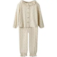 Lil´ Atelier Nmfgago Rua Loose Night Set Lil - Cream - 98