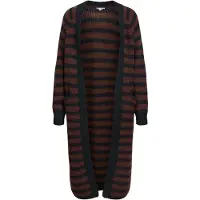 Object Objmilu Ls Lo Long Knit Cardigan Noos - Brown - L
