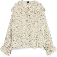 Vero Moda Vmpetra Ls Shirt Wvn Noos - Cream - M