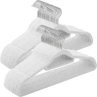 Hobby Hall Vaatepuu, sametti, 45x0,6x23,5 cm, valkoinen