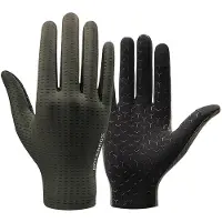 RockBros Breathable Full Finger Cycling Gloves Size: S - Green