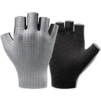 RockBros Breathable Short Finger Cycling Gloves Size: S - Gray