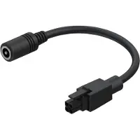 Teltonika 4-pin to Barrel Socket Adapter, musta