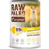 Vet Expert RAAKA PALEO Aikuisille Duoproteiini Kalkkuna/Turska aikuisille koirille 400g
