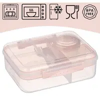 Hobby Hall Lounaslaatikko lokeroilla openhome vaaleanpunainen 22x18.6x6cm