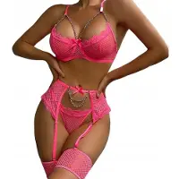 Hobby Hall Alusasusetti vaaleanpunainen S EL268_PINK_S