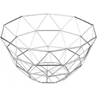 Galicja Metallinen hedelmä- ja vihanneskori INOX hopea