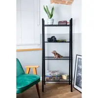 Hobby Hall Awd musta leveä metallihylly 148 x 64,8 x 34,5 cm
