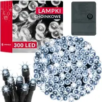Nenurodyta 300 Led jouluvaloja 22m kylmä valkoinen Ip20 kytkettävä