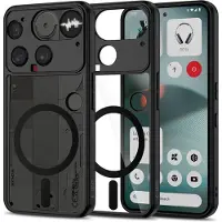 TechProtection Nothing Phone (3) Magmat Kotelo - MagSafe-yhteensopiva - Musta / Kirkas