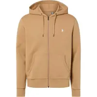 Ralph Lauren Double-Knit Full-Zip Hoodie - Beige - M