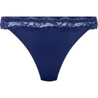 Hunkemoller Lace & Shine String R - Navy - XL