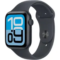 Apple Watch SE 3 GPS-älykello, 44 mm:n keskiyön alumiinikuori, keskiyön urheiluranneke - koko M/L MEHQ4MP/A