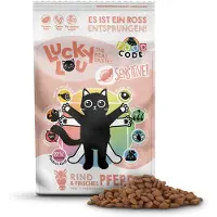 Lucky Lou Sensitive nauta & hevonen 750 g kissan kuivaruoka