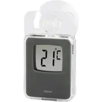 Hama 00186397 environment thermometer Electronic environment thermometer Indoor/outdoor Grey (00186397)