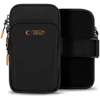 Tech-Protect M7 Universal Sport Armband Case - Black & Orange
