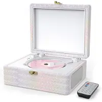 Hobby Hall CD-soitin kaiuttimilla, Bluetooth, ladattava, retro, USB/AUX, kaukosäädin