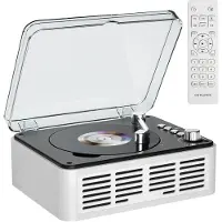 Hobby Hall Gueray retro CD-soitin kaiuttimilla, USB- ja AUX-tuella, valkoinen