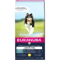 Eukanuba 2x12kg Grain Free Adult Large & Giant kana koiran kuivaruoka