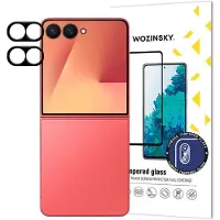 Wozinsky Black Full Camera Glass for Samsung Galaxy Z Flip 7 Set of 2