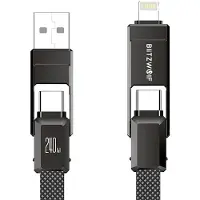 BlitzWolf BW-HDC7 4-in-1 USB + C + Lightning Cable 240W