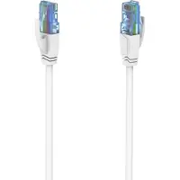 Hama Cat6a U/UTP RJ45 5m -verkkokaapeli, valkoinen