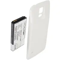 Cameron Sino Samsung Galaxy S5 tehoakku 5600 mAh - Erillisellä valkoisella takakannella