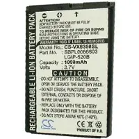 123accu LG VX8350 VX5200 VX5400 VX5500 akku 1000 mAh