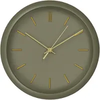 House Nordic Jone - Wall Clock, Green, Silent Movement Ø30 Cm - Green - 30X30X4CM