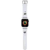 Karl Lagerfeld Apple Watch -ranneke 38 mm 3D -kumi, valkoinen