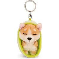 Nici Pehmoavaimenperä Sleeping Pets welsh corgi korissa, 8 cm
