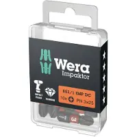 Wera Pää - - 851/1 IMPAKTOR DC - 4 kolo - 3x25 mm