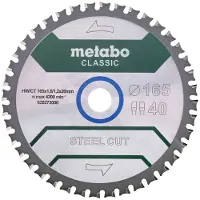Metabo Katkaisulaikka FZ/FA STEEL CUT/SANDWICH PANEL CLASSIC 165x20x40 mm; 4°