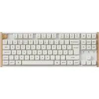 Keychron K8 HE SE, langaton mekaaninen näppäimistö, 80%, Gateron 2.0 Purple Magnetic Switch, valkoinen